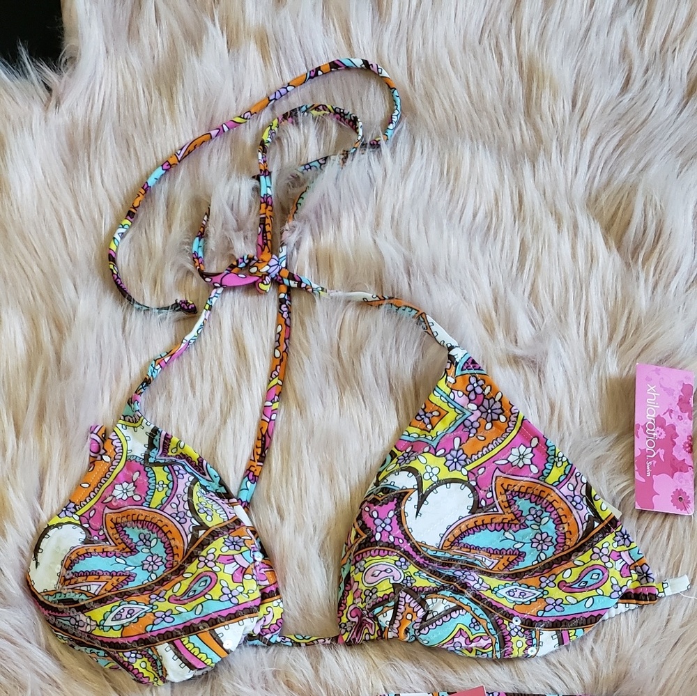 Two piece paisley bikini